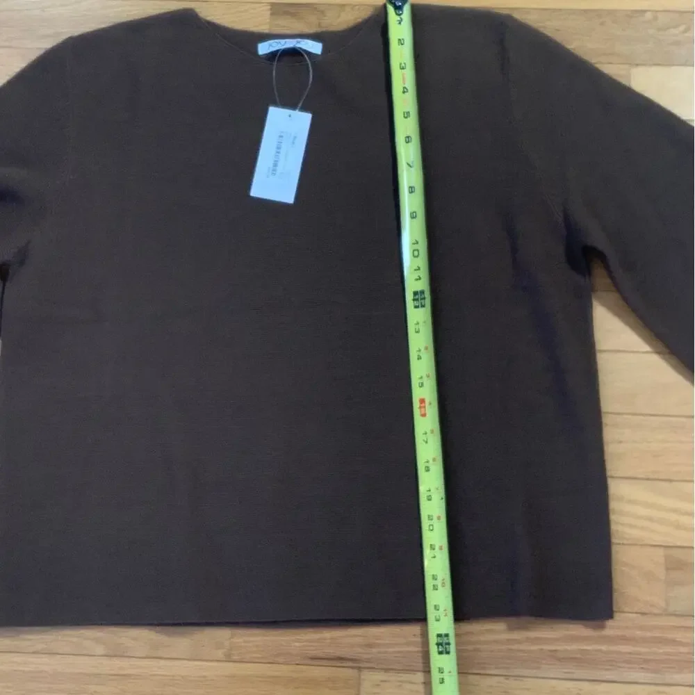 Joy Joy Boatneck‎ Sweater- Expresso knit NWT size M/L